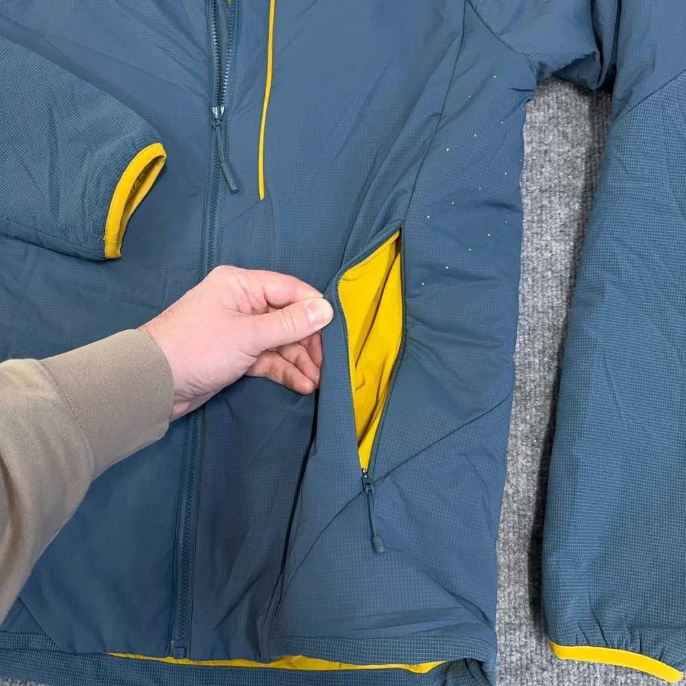The North Face Jacket Men Small Slate Blue Gray Ventrix Ultralight Puffer Hiking
